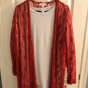Lace Burnt Orange NWT Lularoe Sarah